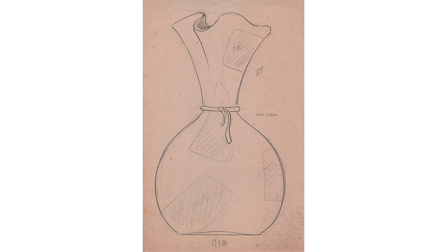 Vaso Nerox- Vetreria Fratelli Toso - Ermanno Toso - 1952