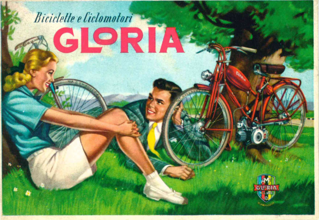Biciclette e ciclomotori Gloria, 1950-55.