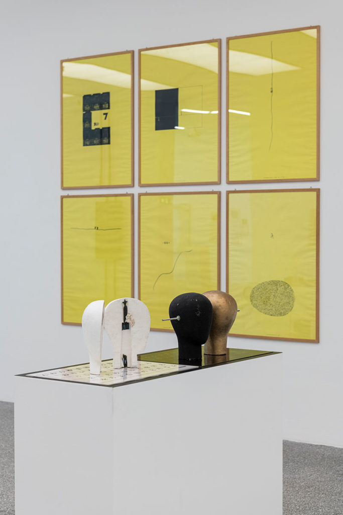 Shohachiro Takahashi, A cry for A. Breton, -a/-b, 1990, installation view, Museion. Collezione/Sammlung/Collection Archivio di Nuova Scrittura. Foto Luca Meneghel