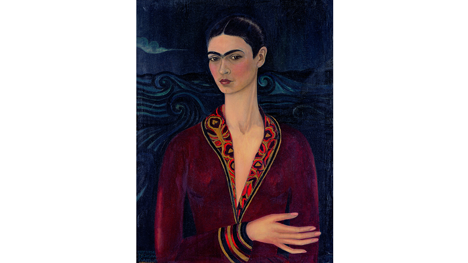 Frida Kahlo Autoritratto con vestito di velluto, 1926 Olio su tela 79,7 x 59,9 cm Museo Dolores Olmedo, Messico Riproduzione formato Modlight © Banco de México Diego Rivera & Frida Kahlo Museums Trust, México D.F.