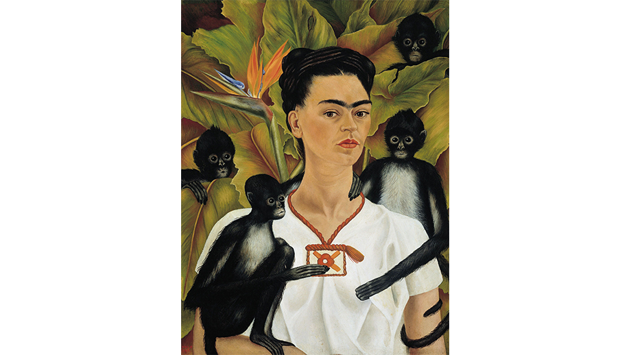 Frida Kahlo Autoritratto con scimmie, 1943 Olio su tela 81,5 × 63 cm Collezione Jacques - Natasha Gelman (Città del Messico, Messico) Riproduzione formato Modlight © Banco de México Diego Rivera & Frida Kahlo Museums Trust, México D.F.