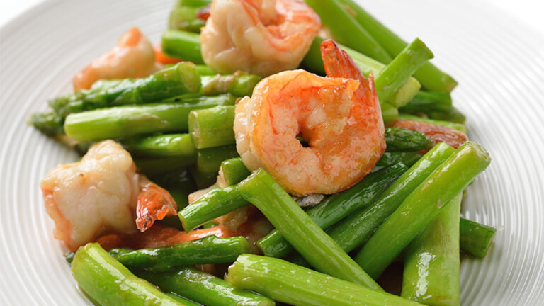 insalata asparagi gamberi