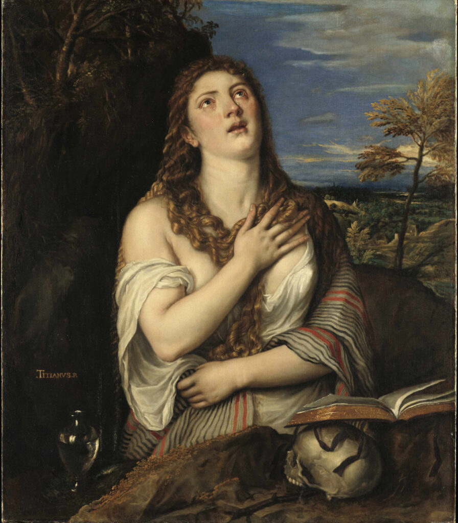TIZIANO e bottega Maria Maddalena, 1565 circa Olio su tela, 114x99 cm Stoccarda, Staatsgalerie Stuttgart