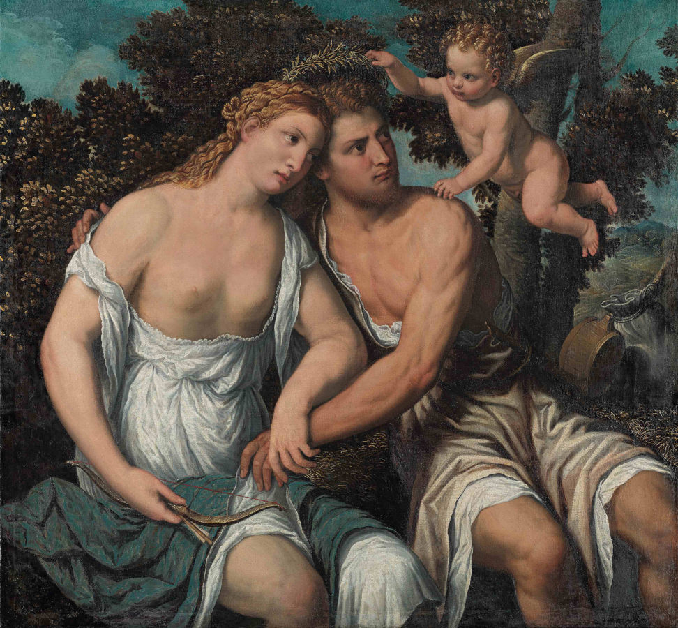 PARIS BORDON Venere e Adone (?), 1560 circa Olio su tela, 115x131 cm Vienna, Kunsthistorisches Museum